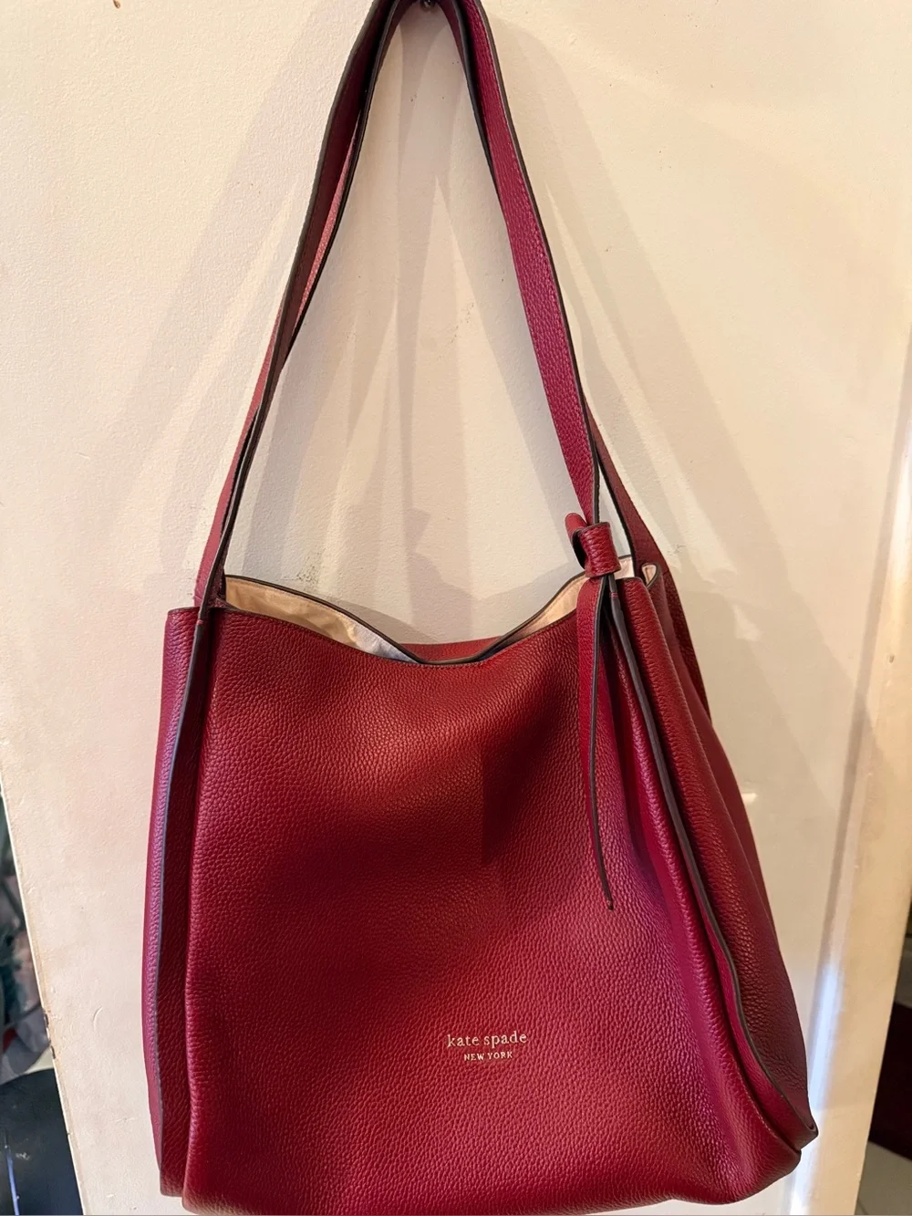 Kate Spade Knott Large Pebbled Leather Shoulder Bag